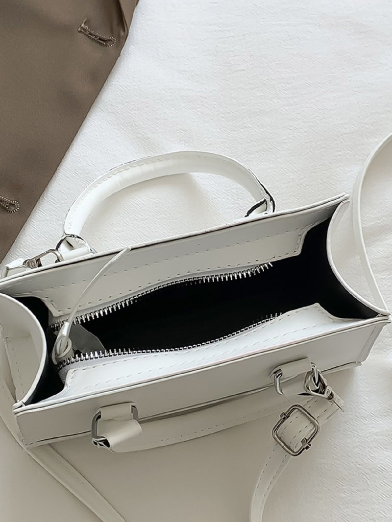 Mini Zipper Detail Square Bag