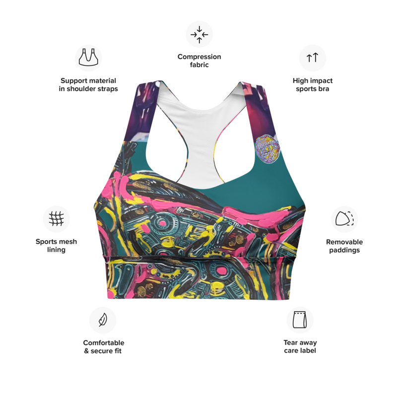 Bounce on it remix Longline sports bra