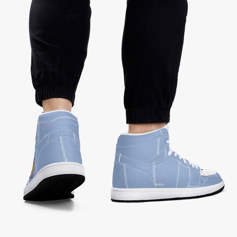 352. Ice Bear New Black High-Top Leather Sneakers