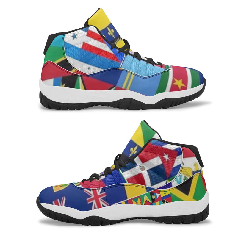 362.  United Nations Mix Breed AJ11 Basketball Sneakers