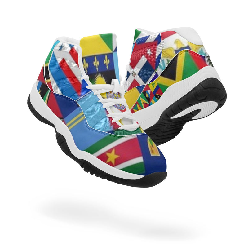 362.  United Nations Mix Breed AJ11 Basketball Sneakers