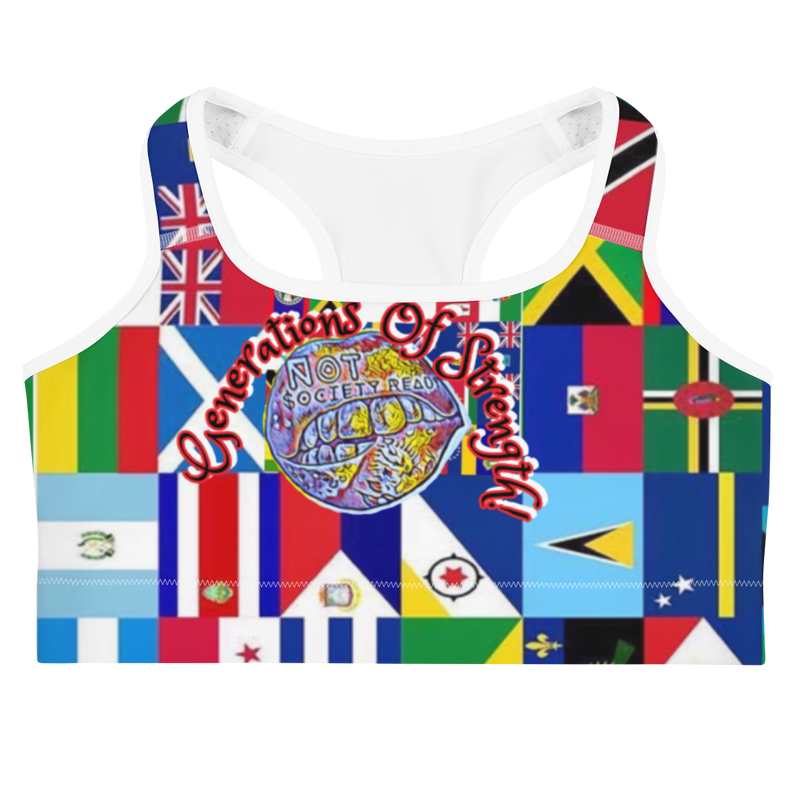 Throw ur Flags up Sports bra