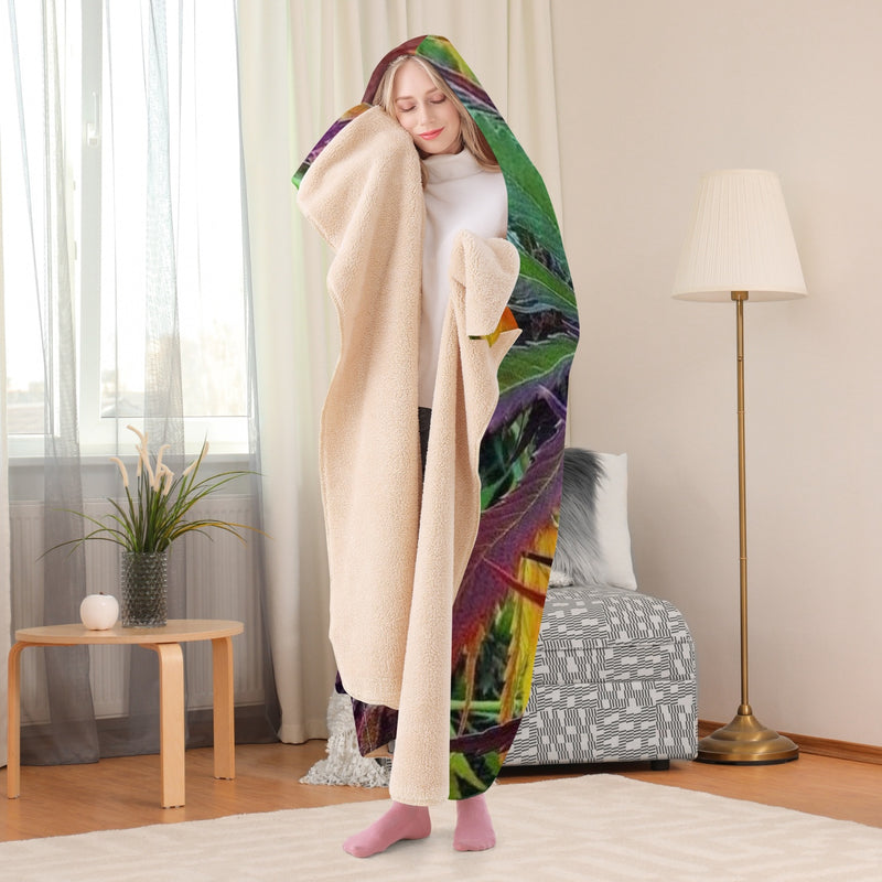 320. Wrap me in sticky Casual Dual-Sided Stitched Hoodie Blanket