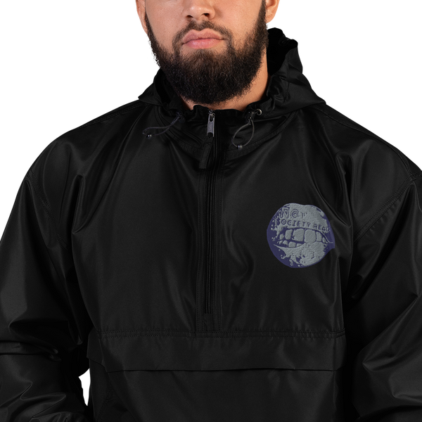 Not Society Ready Embroidered Champion Packable Jacket